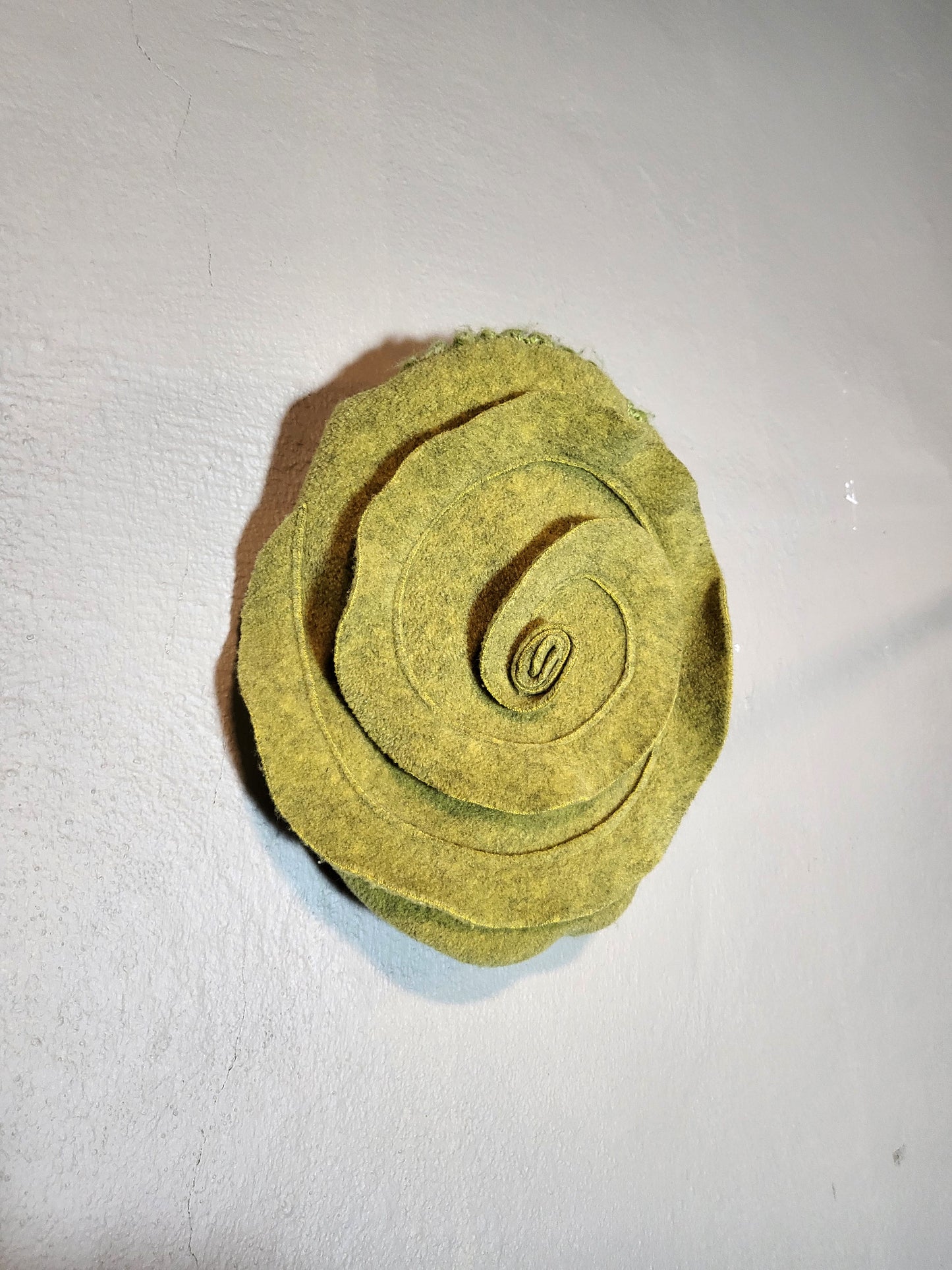 Green Wool Textured Hat