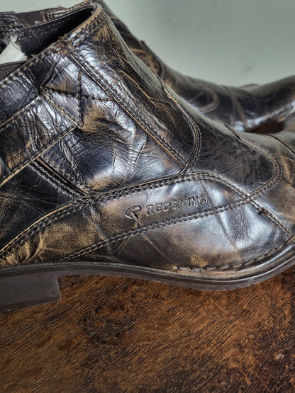Midnight Patina Leather Boots