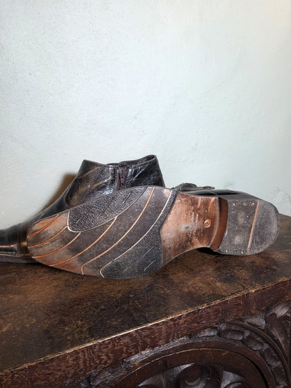 Midnight Patina Leather Boots