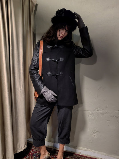 Wool & Leather Toggle Jacket