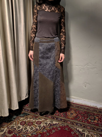 Patchwork Maxi Skirt