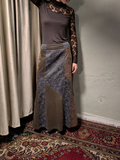 Patchwork Maxi Skirt