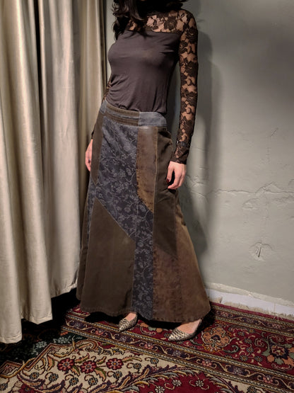Patchwork Maxi Skirt