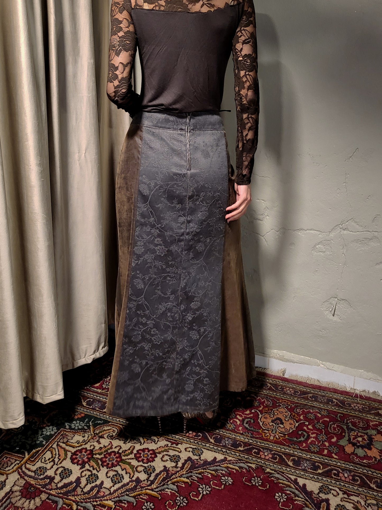 Patchwork Maxi Skirt
