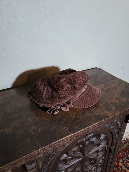 Brown Corduroy Cap