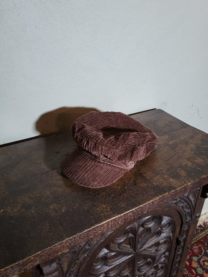 Brown Corduroy Cap