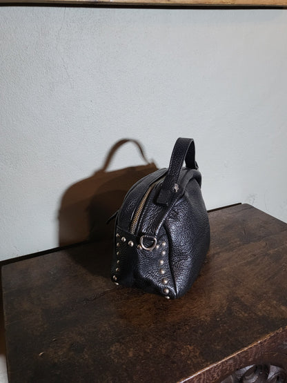Vintage Black Studded Mini Handbag
