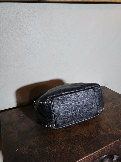 Vintage Black Studded Mini Handbag