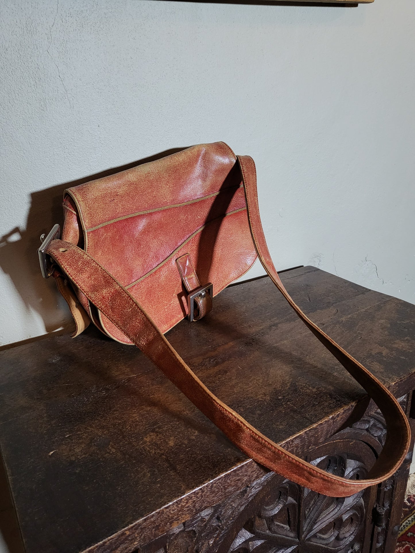 Johnny Farah Leather Crossbody Bag