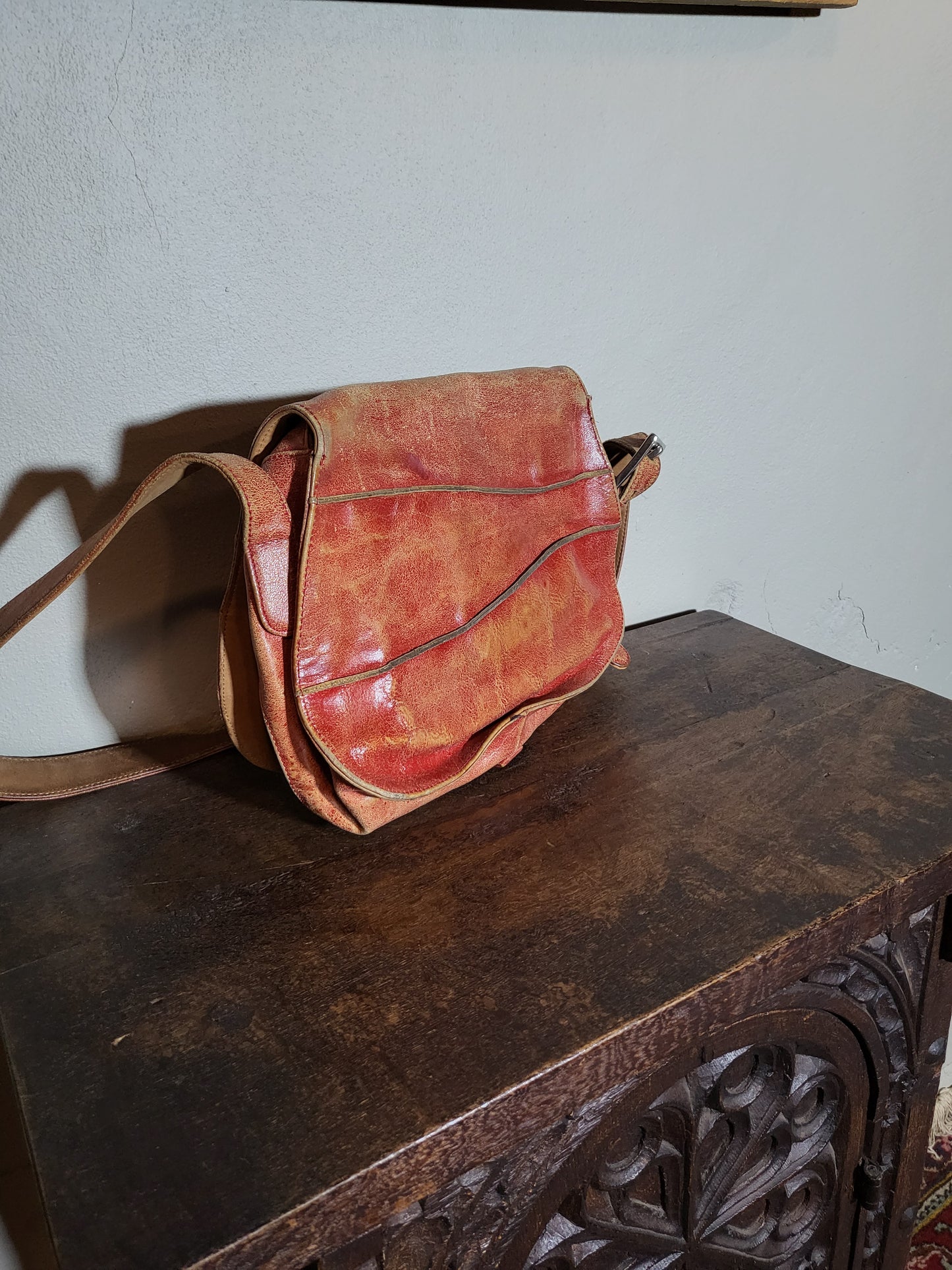 Johnny Farah Leather Crossbody Bag