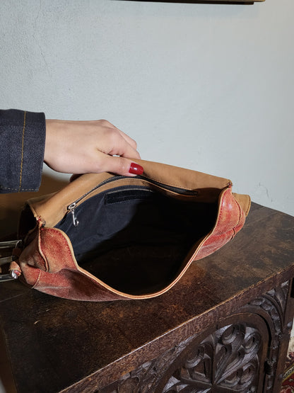 Johnny Farah Leather Crossbody Bag