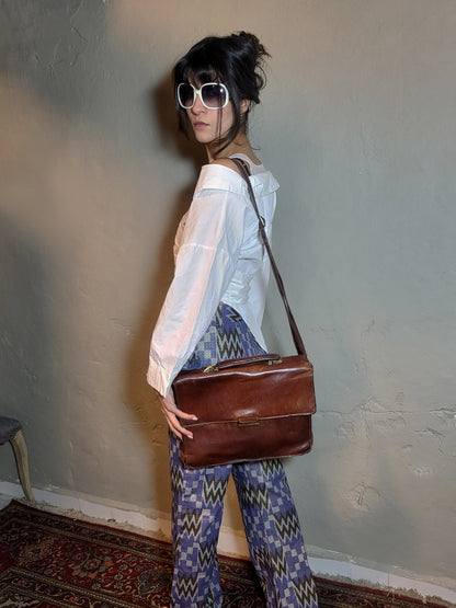 Asymmetrical Draped Cotton Shirt