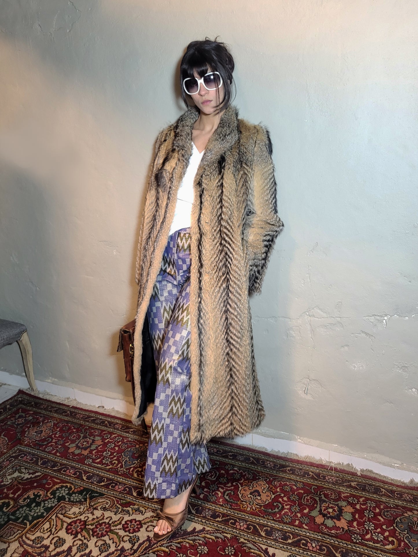 Vintage Fox Fur Statement Coat