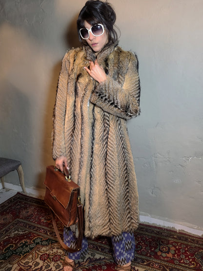 Vintage Fox Fur Statement Coat