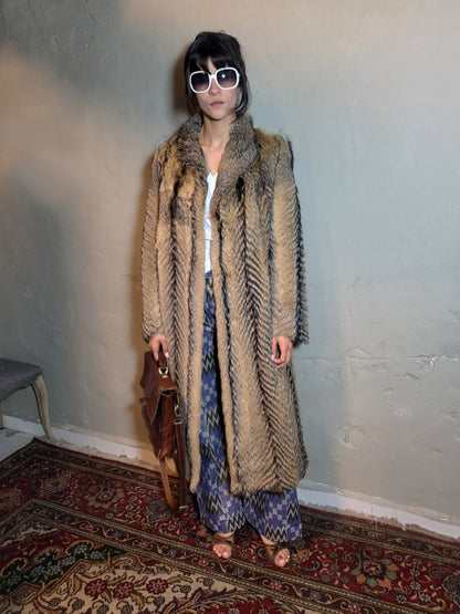 Vintage Fox Fur Statement Coat