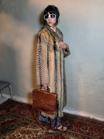 Vintage Fox Fur Statement Coat