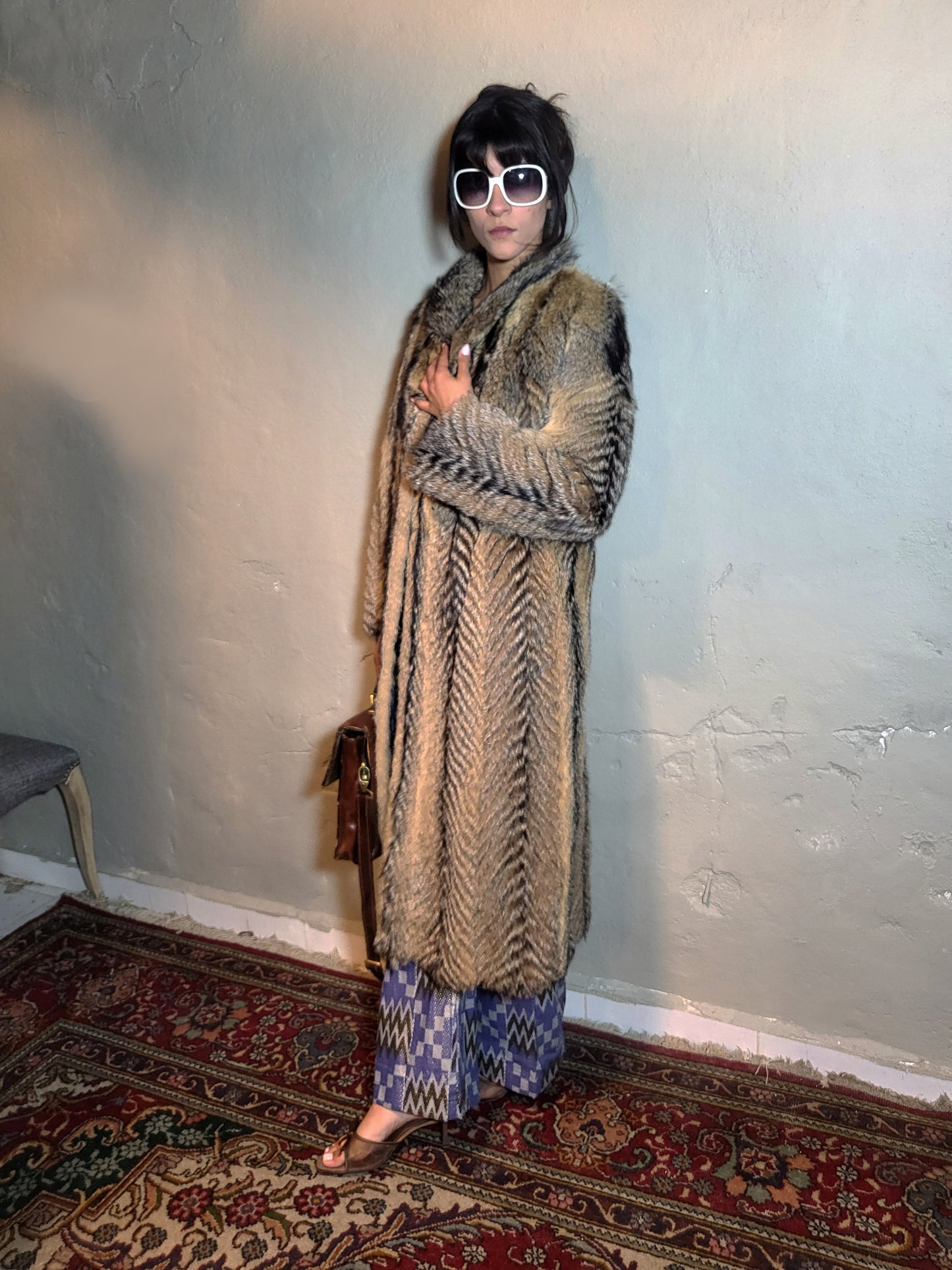 Vintage Fox Fur Statement Coat