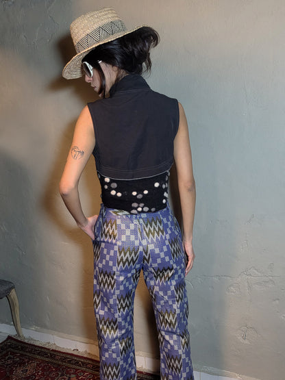 Vintage Wool Panel Gilet