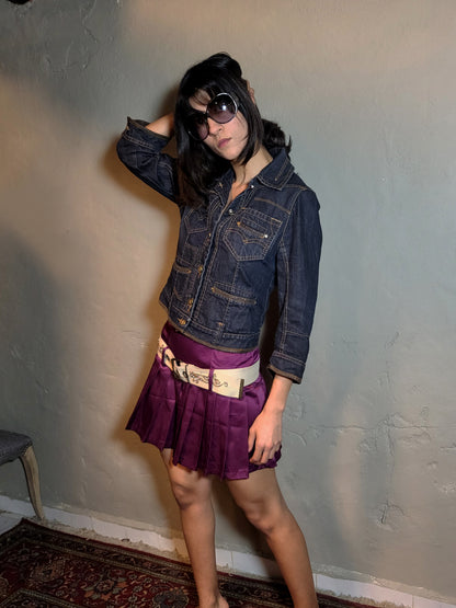 MCP Denim Jacket with Leather Pocket Details