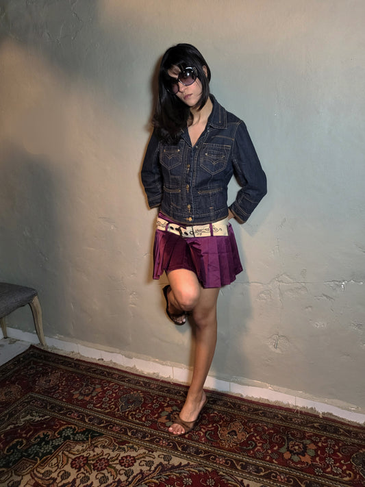 MCP Denim Jacket with Leather Pocket Details