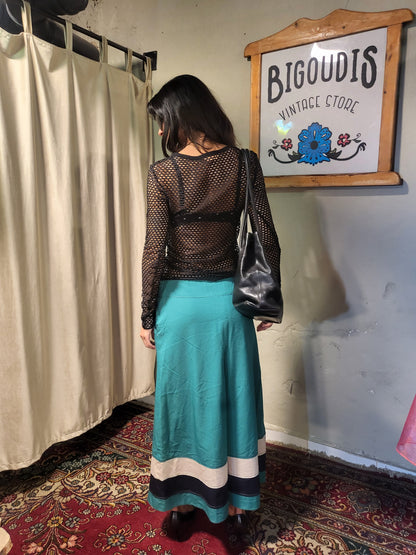 Black Fishnet Mesh Top