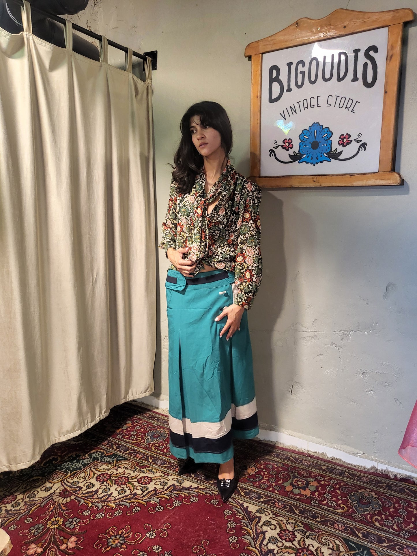 Kookaï Floral Pussy-Bow Blouse