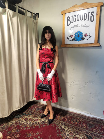 Rockabilly Satin Dress