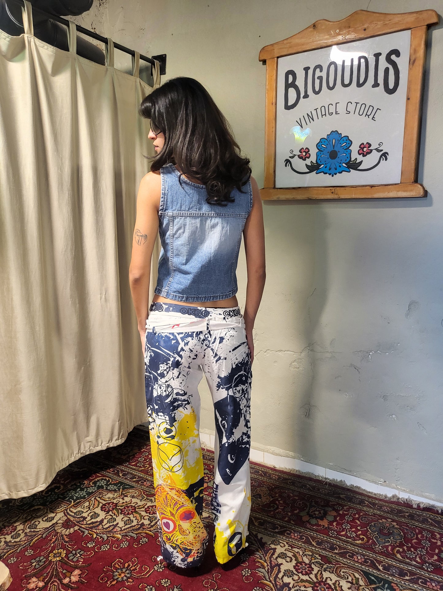 90s Denim Crop Top