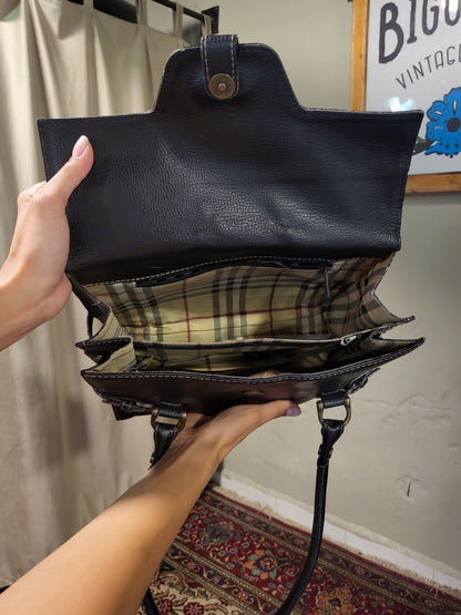Black Buckle Shoulder Bag