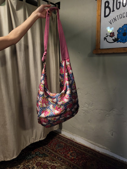 2000s Hello Kitty Floral Hobo Bag