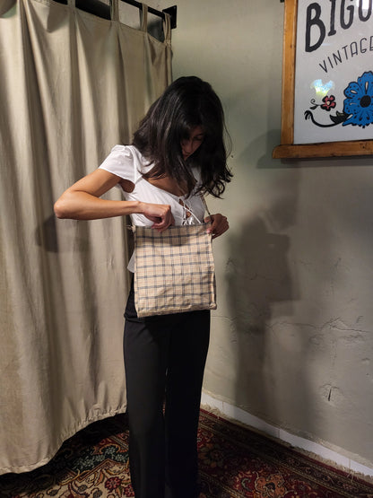 90s Plaid Shoulder Bag