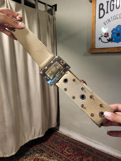 Y2K Utility Canvas Belt
