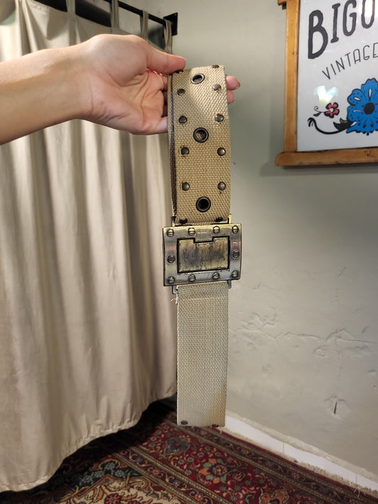 Y2K Utility Canvas Belt