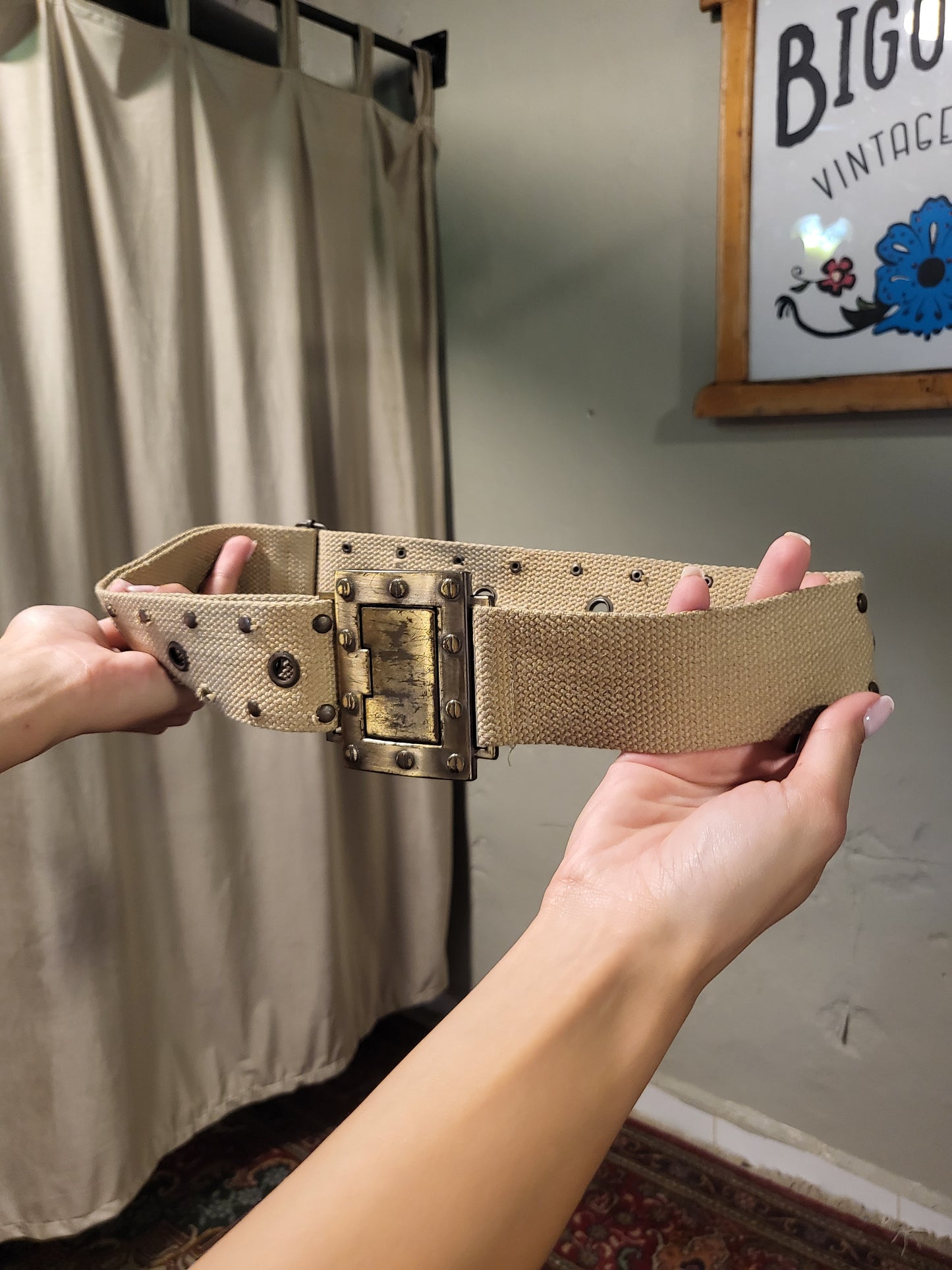 Y2K Utility Canvas Belt