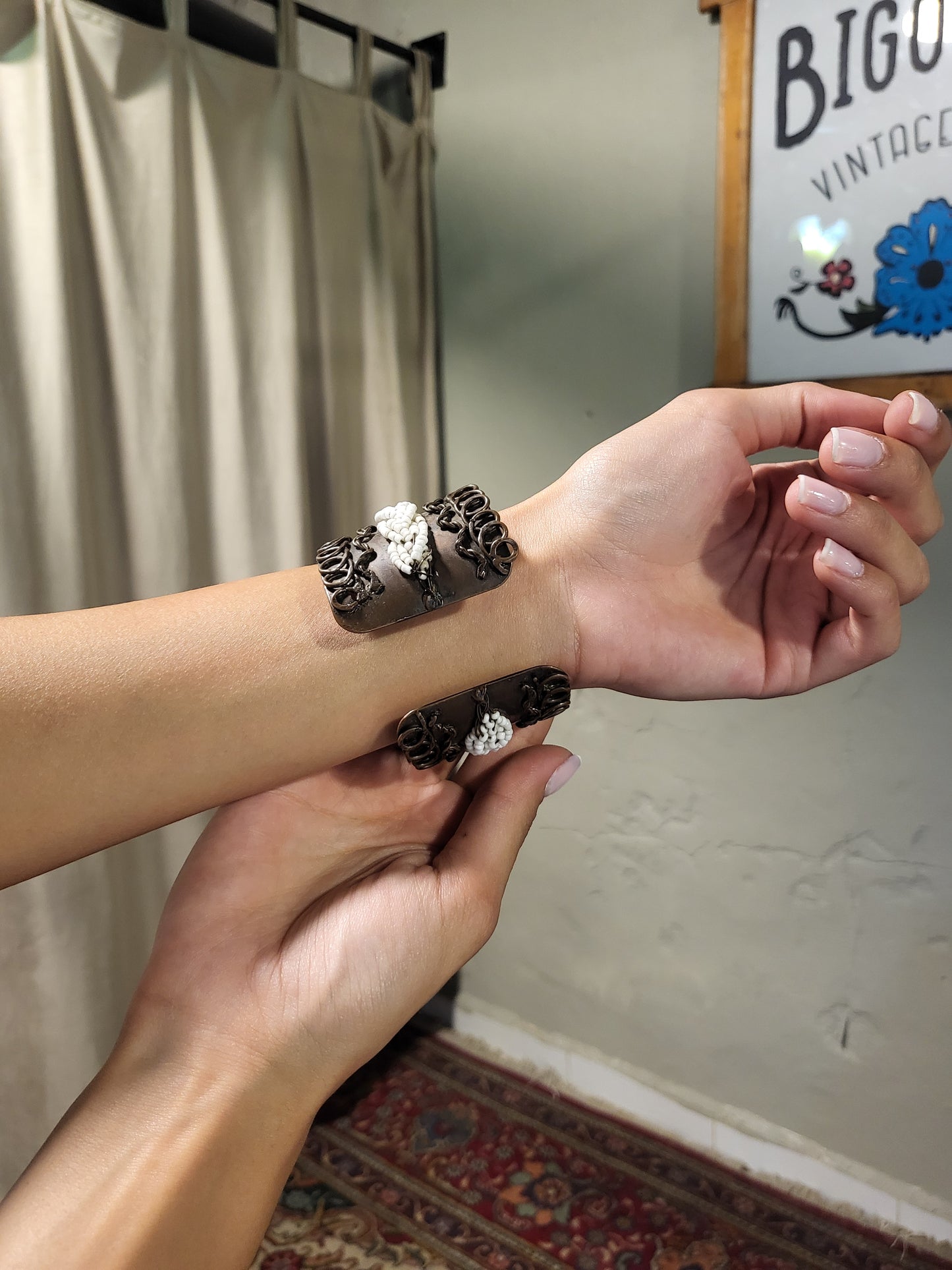 Bohemian Beaded Cuff Bangle