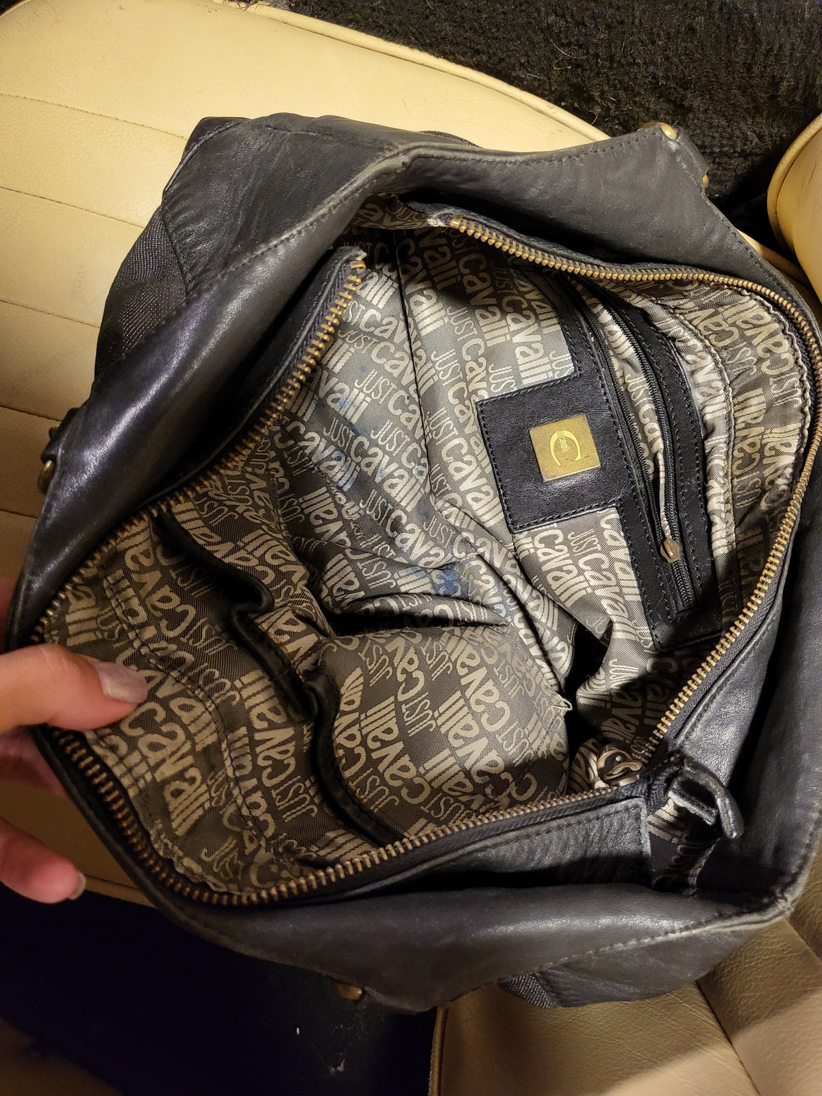 Just Cavalli Slouchy Shoulder Bag