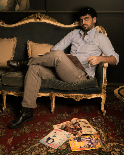 DC Grey Pinstripe Tailored Trousers