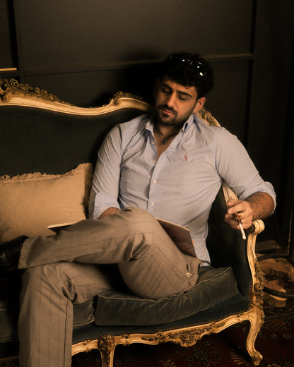 Polo Ralph Lauren Light Blue Micro-Dot Shirt