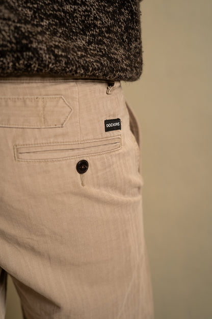 Dockers Beige Tailored Chinos