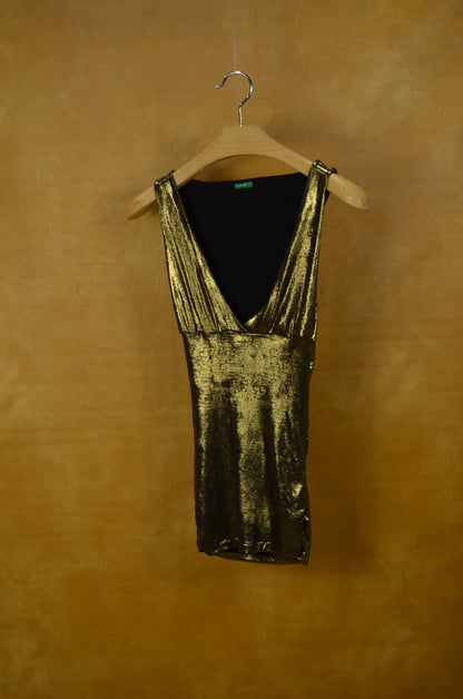 Vintage Gold Metallic Top