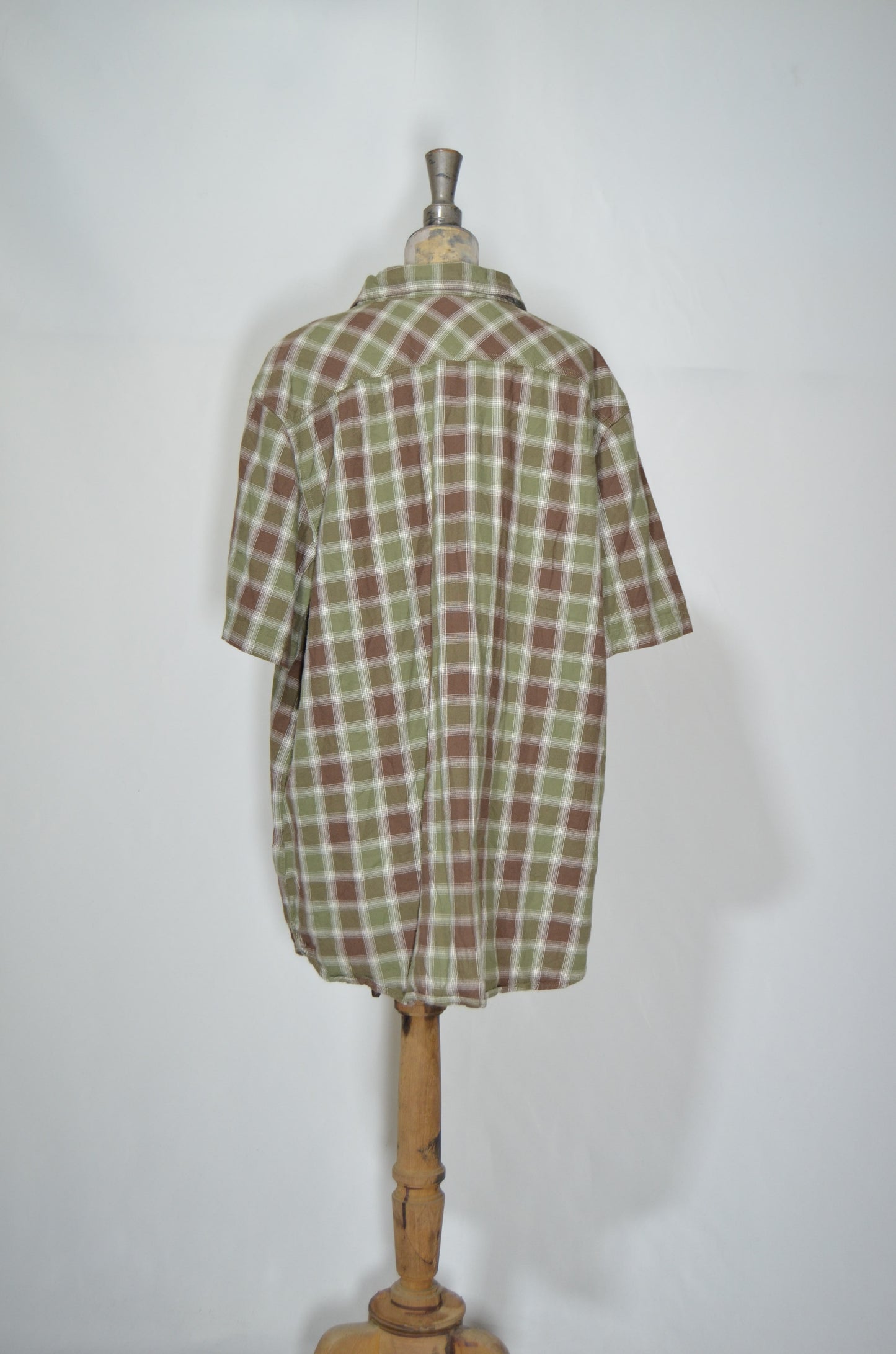 "The North Face" Brown & Green Checkered Shirt