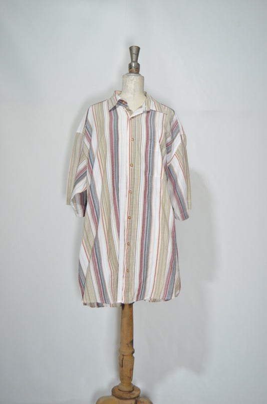 Colorful Striped 80s Shirt