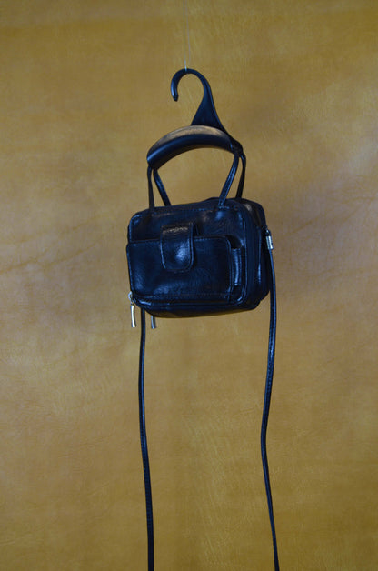 Vintage Black Mini Crossbody Bag