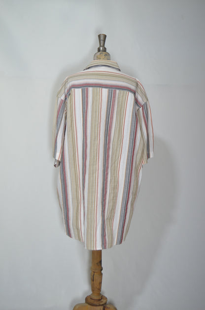 Colorful Striped 80s Shirt