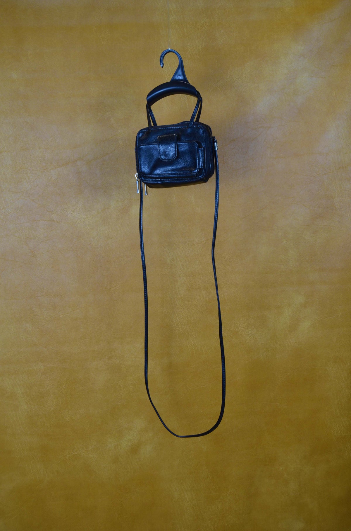 Vintage Black Mini Crossbody Bag