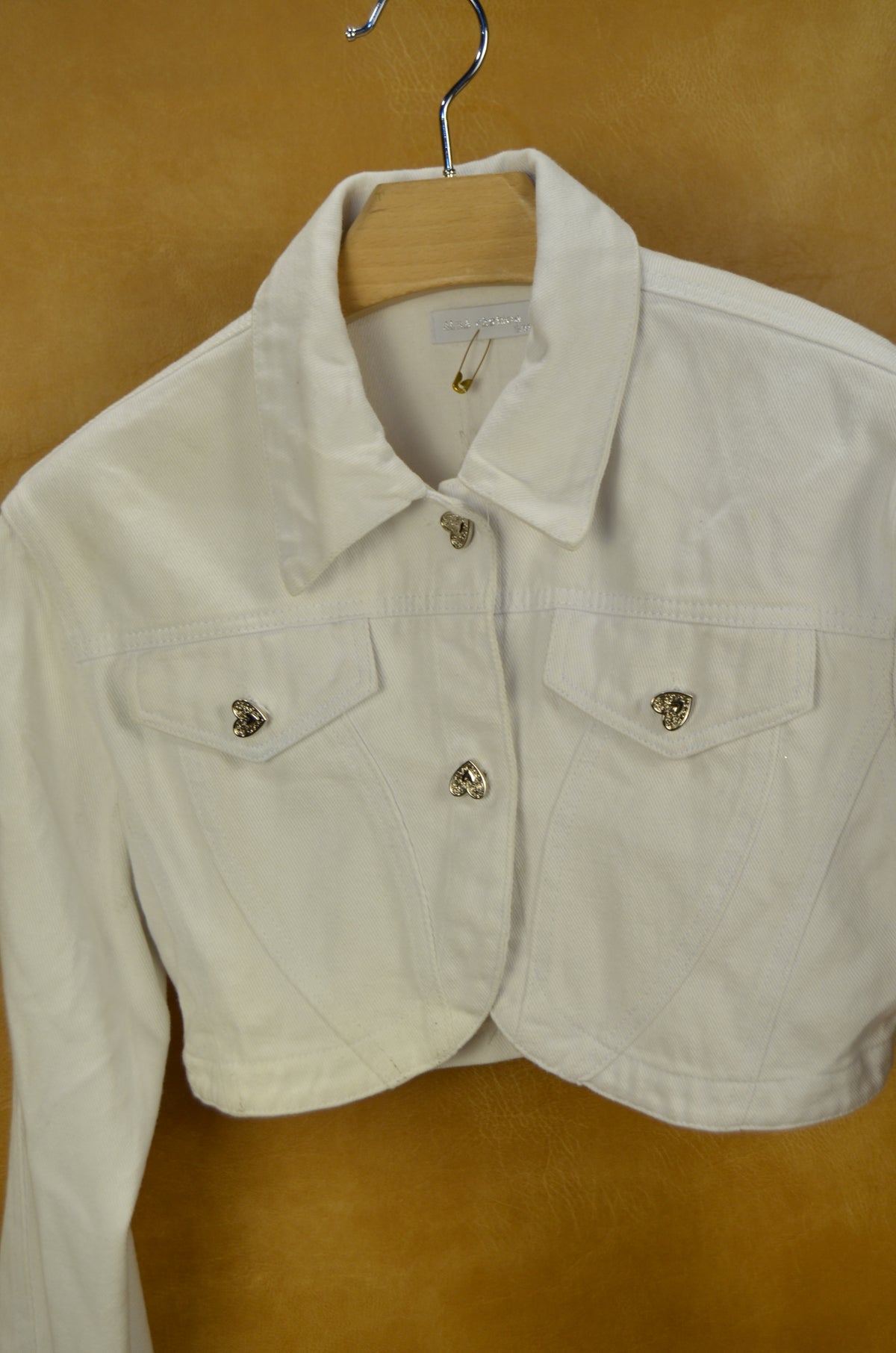 White Cropped Jacket