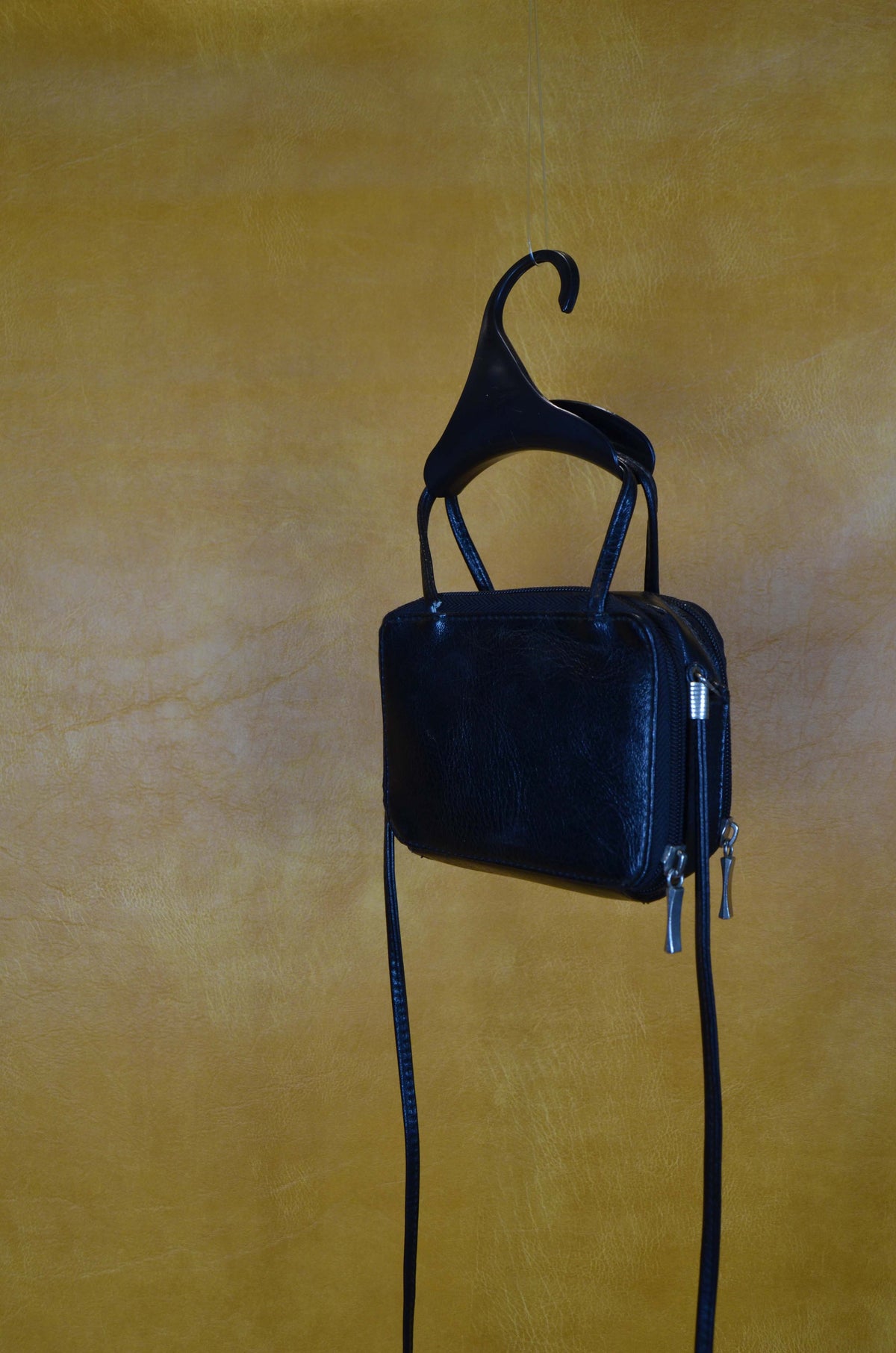 Vintage Black Mini Crossbody Bag