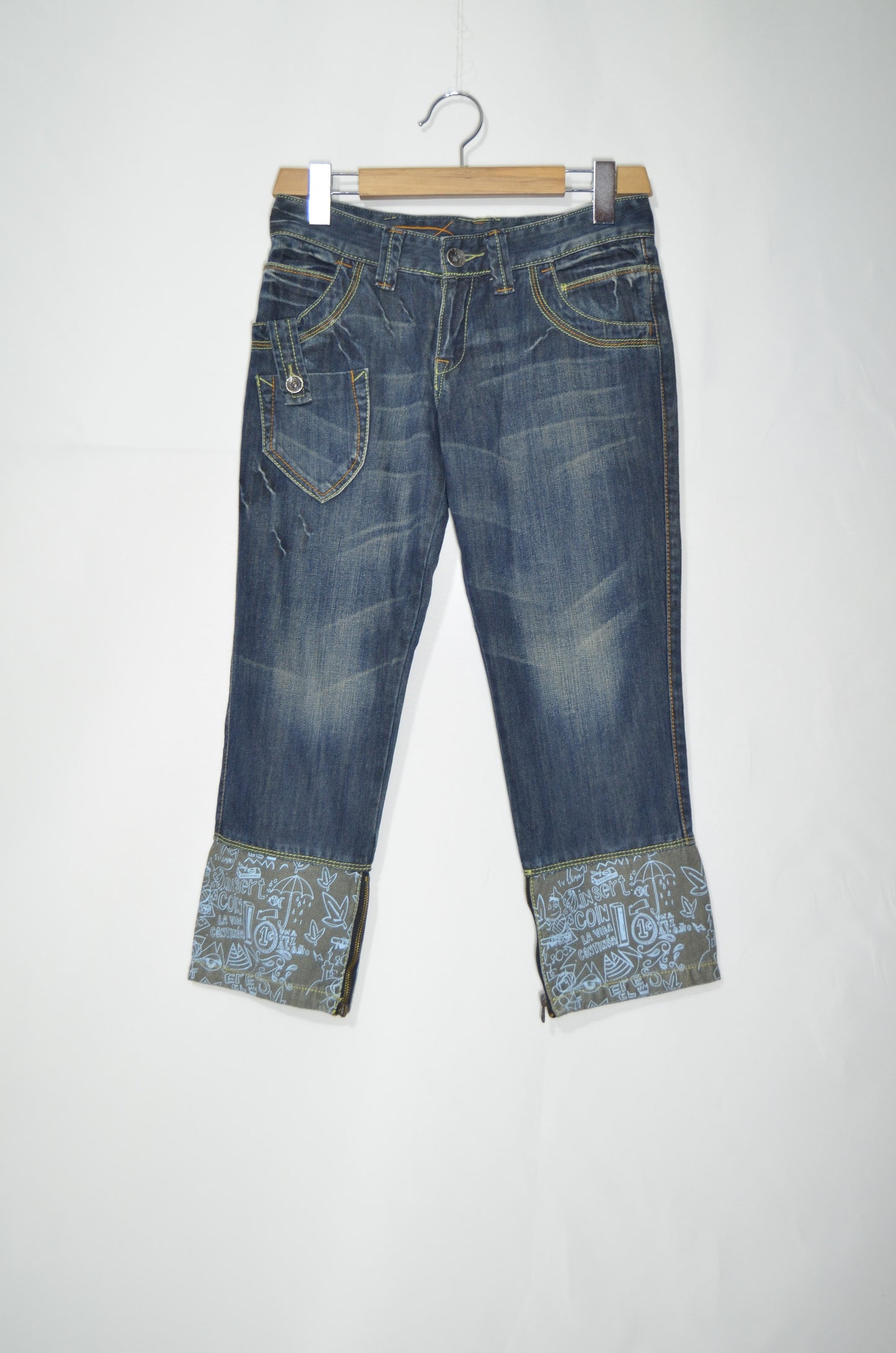 "Desigual" Blue Slim Fit Low Waisted Jorts