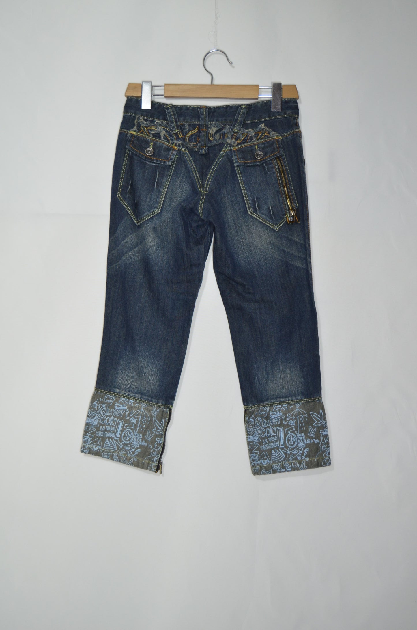 "Desigual" Blue Slim Fit Low Waisted Jorts