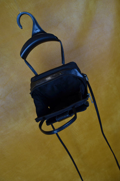 Vintage Black Mini Crossbody Bag
